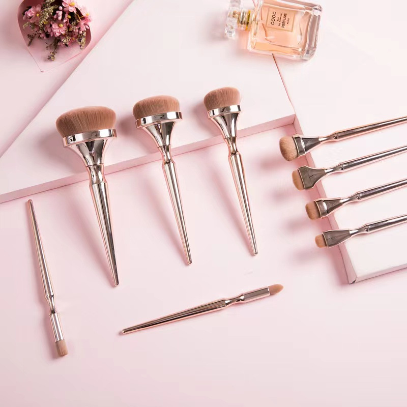 9 makeup brush set, BB cream, toothbrush type, liquid foundation, full set of _voghion.com