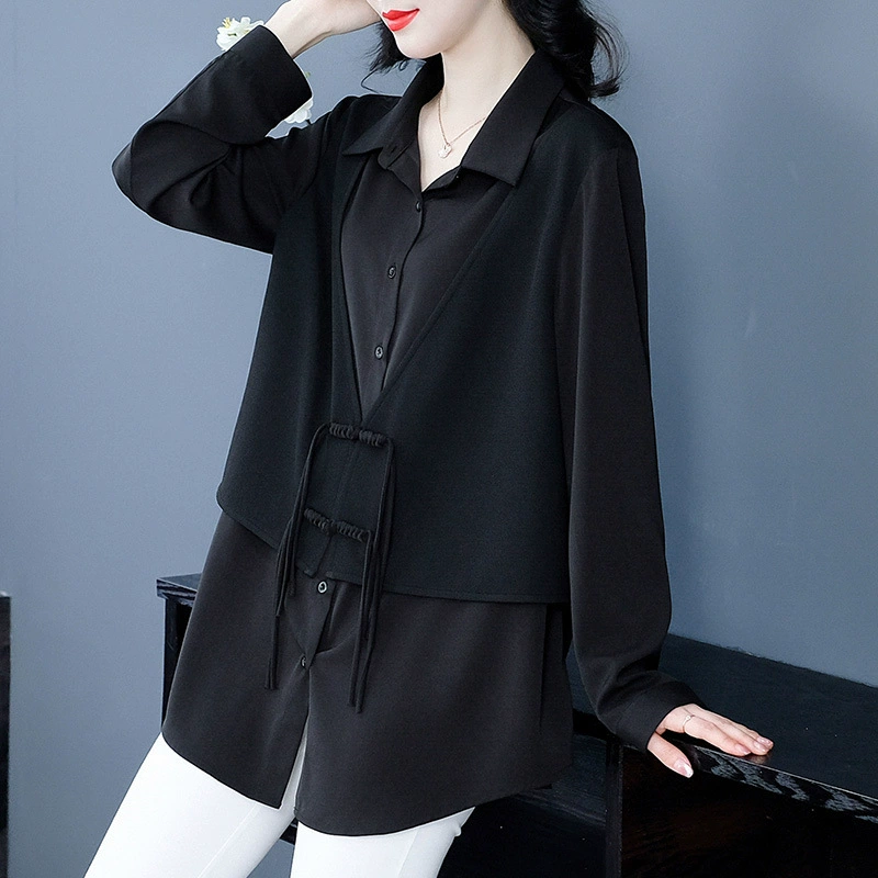 Большие размеры, толстая сестра, поддельные две новые китайские лацканы