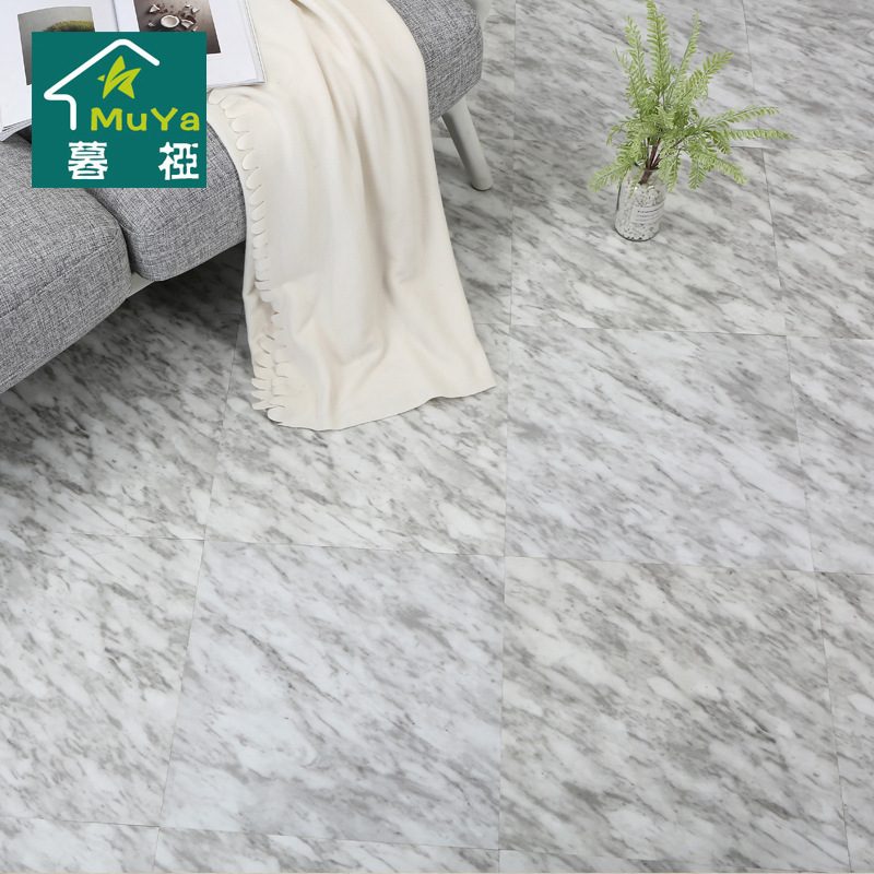 80*80cm石塑地板 加厚耐磨 塑胶地板贴 防水自粘地板贴纸PVC