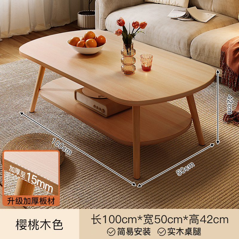 Mesa de té plegable de madera sólida 2026 nueva sala de estar pequeña casa simple moderna de alquiler mesa de comedor mesa pequeña