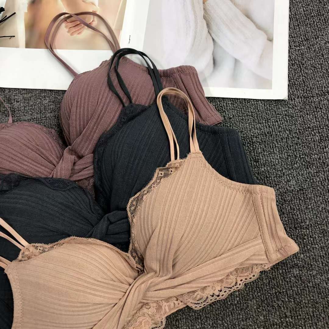 Nuevo Sujetador de encaje cintura ajustable que adelgaza la ropa interior de pecho pequeño empuja hacia arriba la ropa interior cómoda empuja hacia arriba el sujetador sin costuras