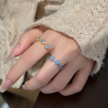 S925���y�18K�� ���~���ʯС������������{���{���ʽ������ָ