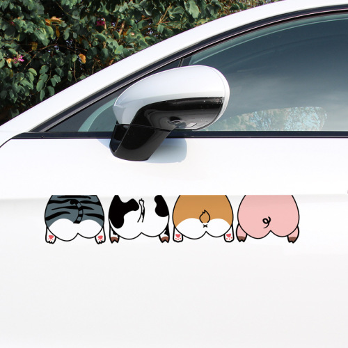 Foreign trade wholesale new animal dog car stickers window glass stickers personalized car window glass decals