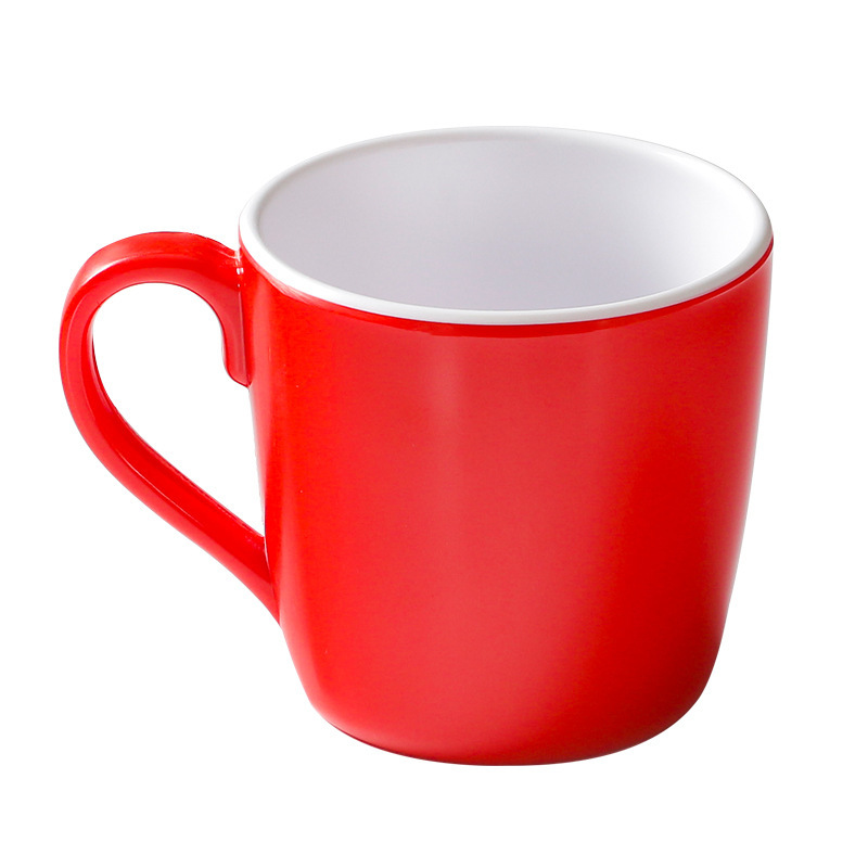 Melamina imitación porcelana vajilla taza comercial restaurante especial pequeña taza de té caliente olla imitación taza de porcelana con oído agua taza