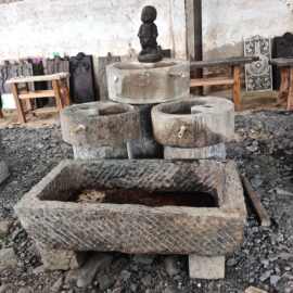 户外庭院洗手盆洗衣槽旧石器石槽观景摆件装饰老石槽水盆景观摆件