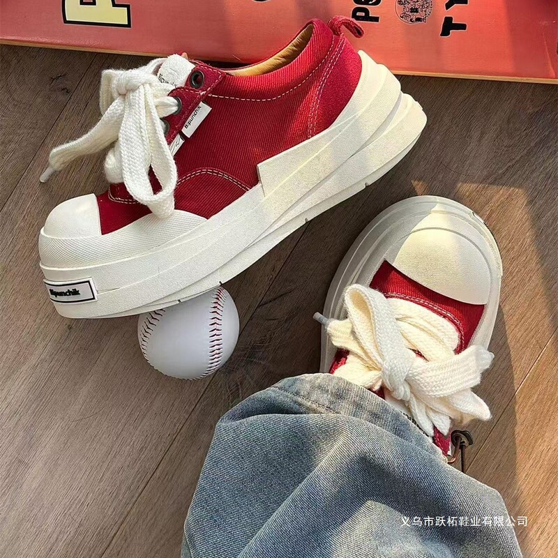 Cute Shoes with Thick Soles and Height-Increasing Features for Women, 2025 Autumn and Winter New Style, Versatile White Sneakers, Trendy Men's Sports Shoes Cute Shoes with Thick Soles and Height-Increasing Features for Women, 2025 Autumn and Winter New Style, Versatile White Sneakers, Trendy Men's Sports Shoes