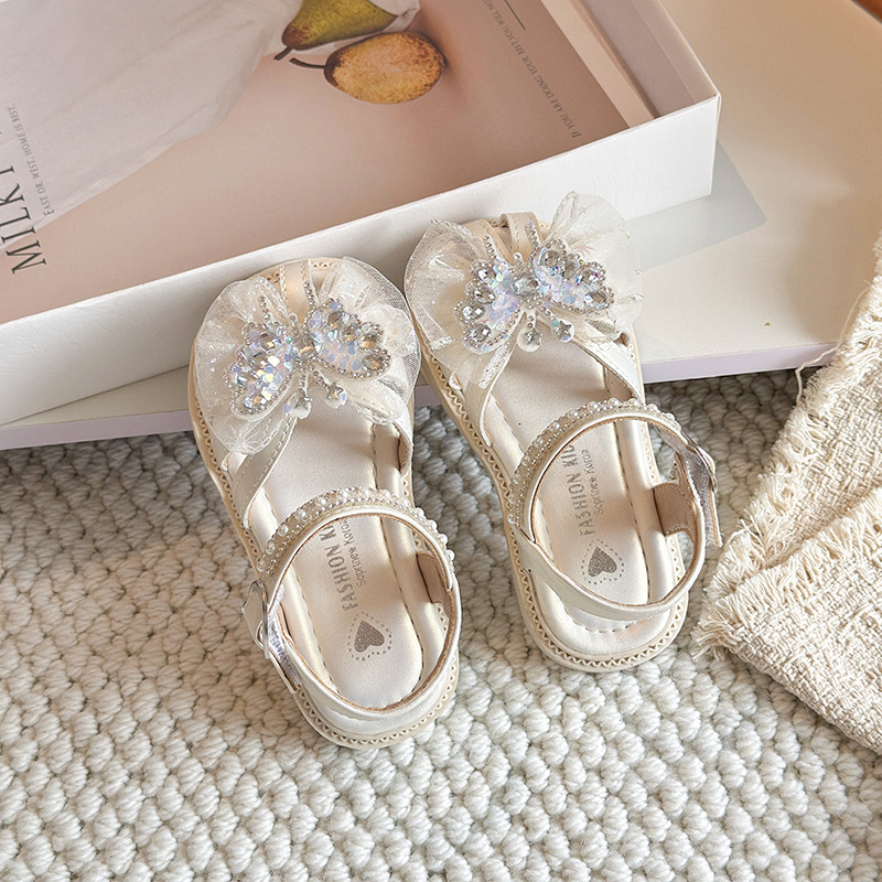 Niñas sandalias Baotou 2026 verano nuevo estilo de moda infantil versátil zapatos Lefour zapatos de princesa con suela suave para niños image 7