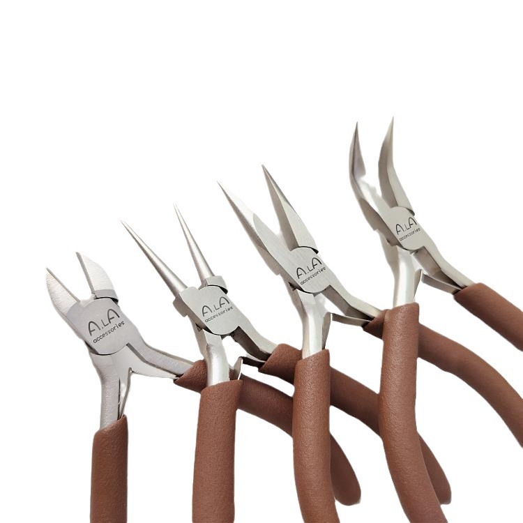 ペンチ卸売 高炭素鋼 手作り尖口ペンチ 丸口ジュエリーペンチ DIY手作り パールジュエリー巻線工具|undefined