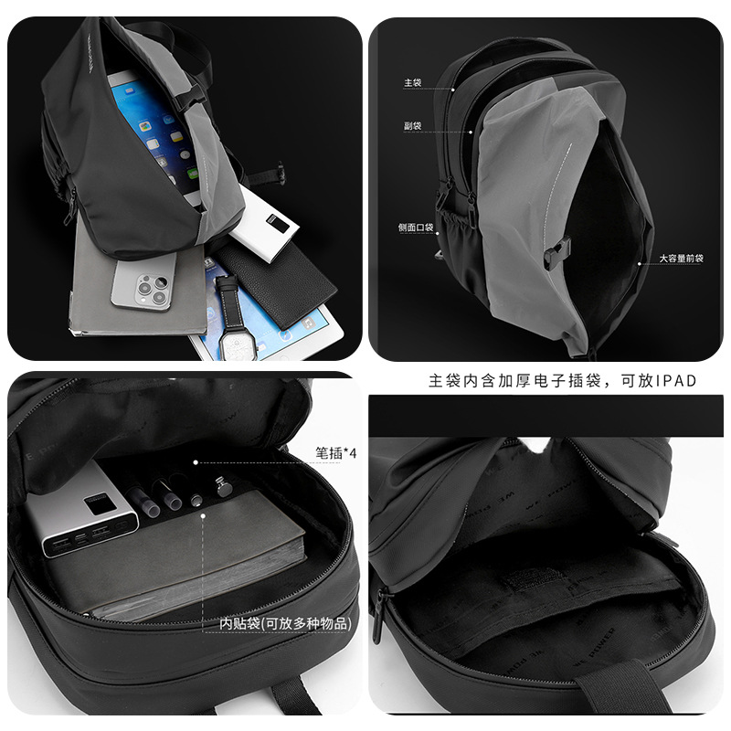 WEPOWER nuevo tipo de bolso de hombro para hombres, bolso coreano de gran capacidad, bolso de pecho fresco, banda reflectante de seguridad, bolso de viaje inclinado