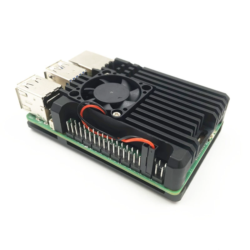 Raspberry Pi shell Raspberry Pi 5th generation 5B heat dissipation shell Raspberry Pi 3rd generation 4B motherboard shell aluminum alloy