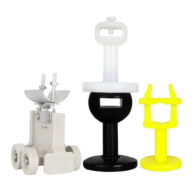 KBK滑块刚性柔性轨道电缆线吊线卡子1型2型白色尼龙滑轮拖缆