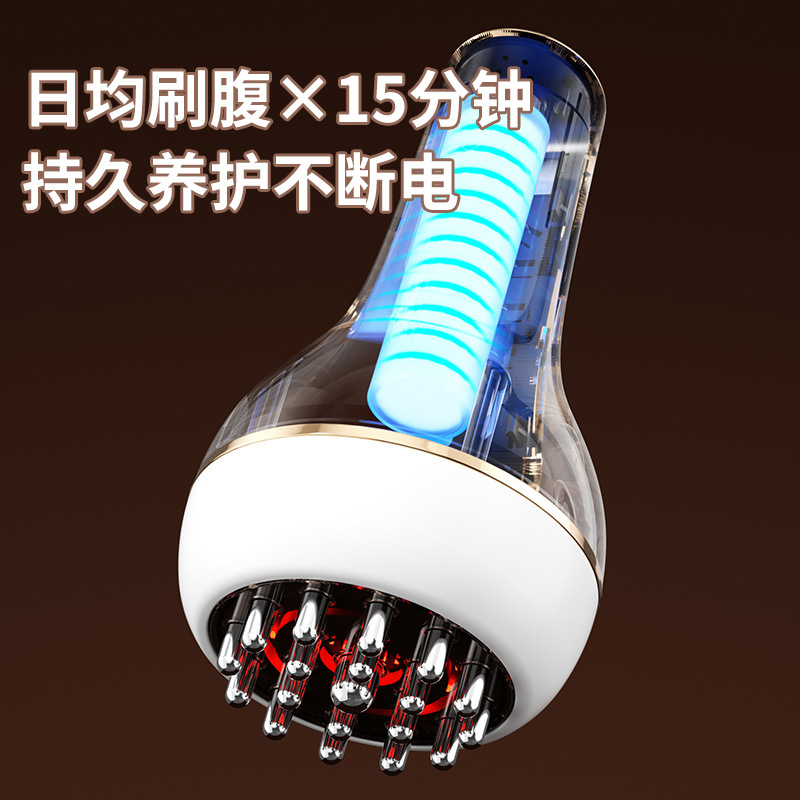 跨境新款电动经络刷家用刮痧仪器筋络揉腹按摩刷腿全身按摩批发|undefined