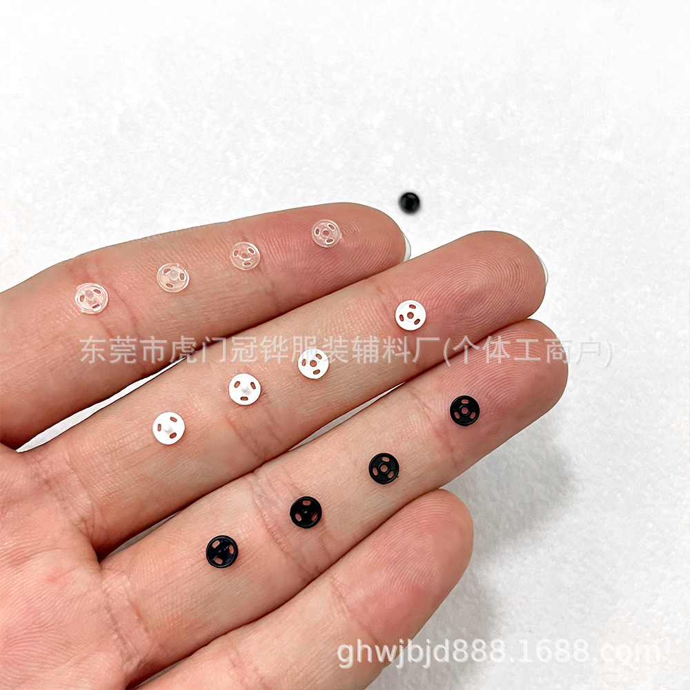 4mm Ultra-Small Plastic Snap Button, Mini Invisible Snap Button for Bjd Doll Clothes, Ob11, Little Blythe, Labubu, Handmade Button