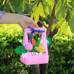 毛毡花篮手提花篮 园艺宠物花篮花盆装饰 重要场合伴手礼花篮