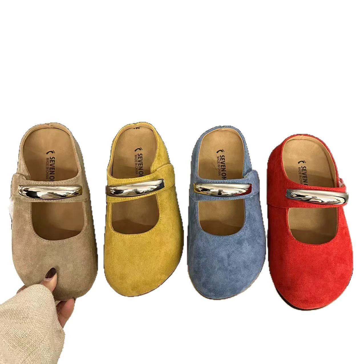Обувь Birkenstock женские носок-носок полуподошвки летняя верхняя одежда 2025 новая плоская обувь Mary Jane с юбками и сандалиями