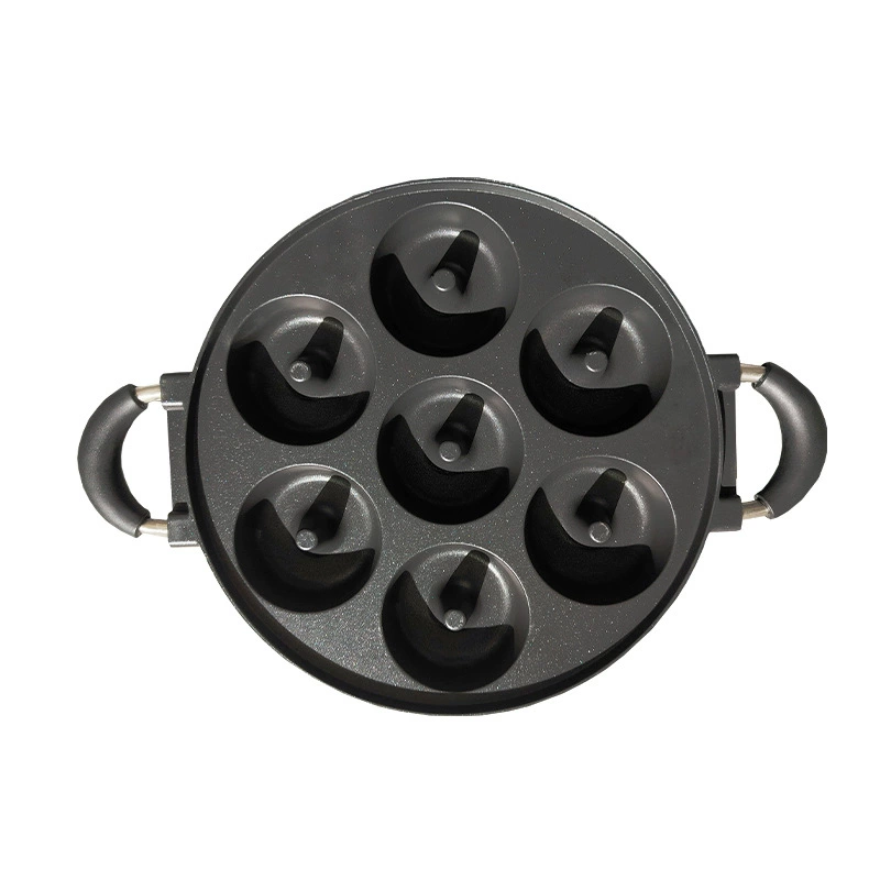 New octopus balls fried egg cooker without coating egg dumpling pot household non -stick pot to deepen egg burger aluminum mold