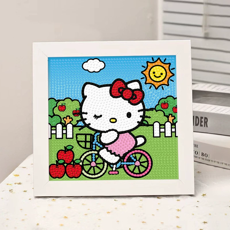 Набор для алмазной вышивки (Sanrio) Пикачу в раме, 17×17 см, комплект для полного стежка DIY