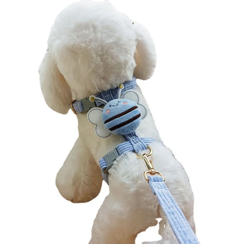 Dog Leash Cat Harness Vest Type Dog Chain Small Dog Teddy Corgi Walking Dog Leash Collar Wholesale