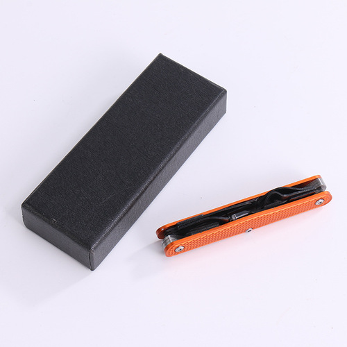 6-in-1 Multi-functional Folding Knife Outdoor Multi-combination Portable Folding Knife Sharp Aluminum Alloy Shell Knife