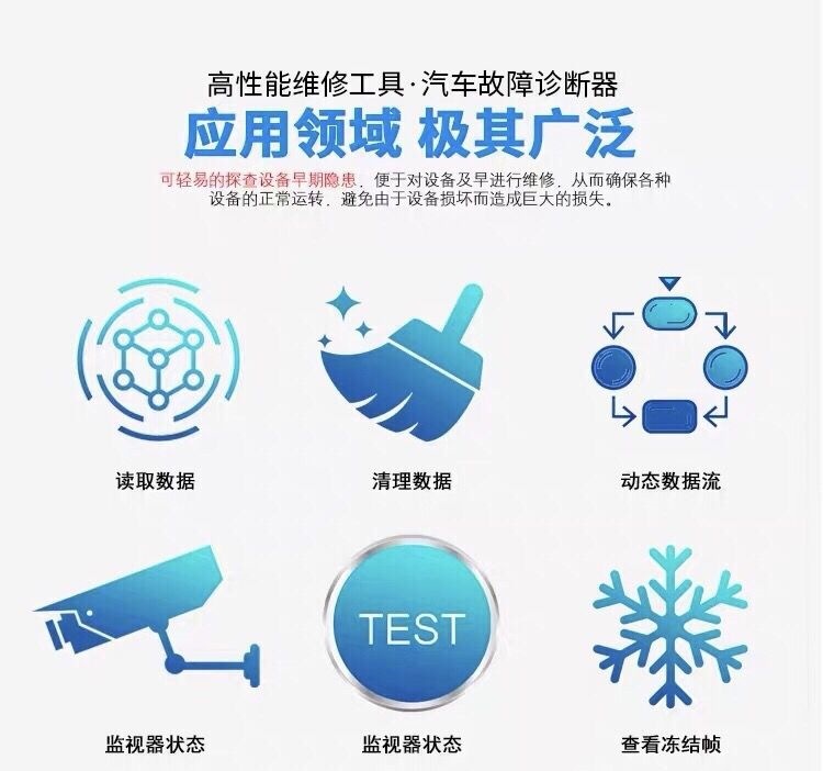 Car OBD2 diagnostic scanner, OBD on-board computer smart decoder, engine fault detector