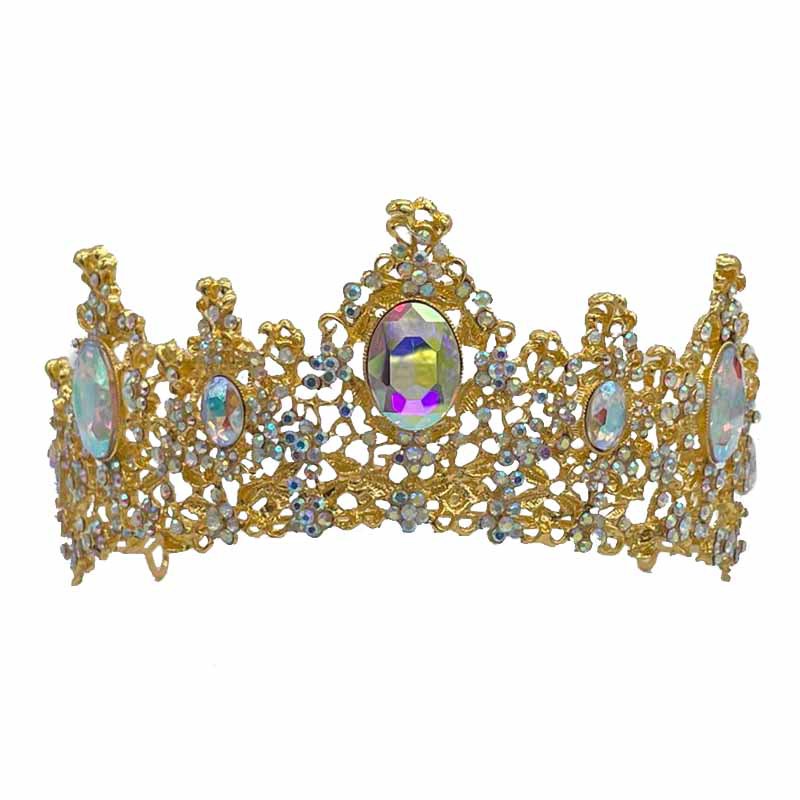 Glamour Luxueux Dame Couronne Alliage Placage Incruster Zircon Couronne display picture 4