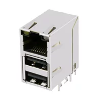 Поставки производителя RJ45+USB комбинированное соединение 2-2250107-9 гигабитный сетевой разъем с подсветкой и осколками