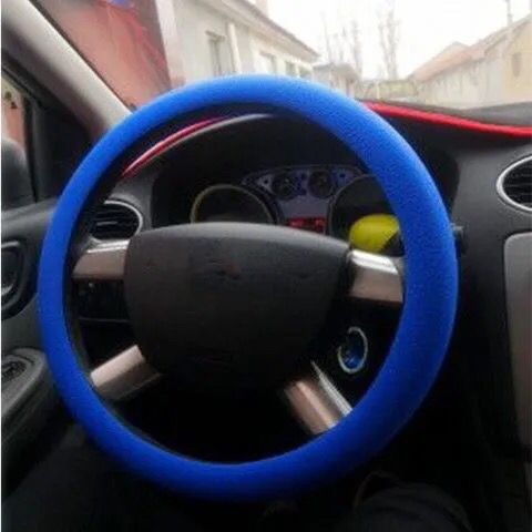 Neutral Silicone Sports Steering Wheel Cover for Car, Four-Season Truck, Cute Men's and Women's Car Non-Slip and Odorless Silicone Handle Cover