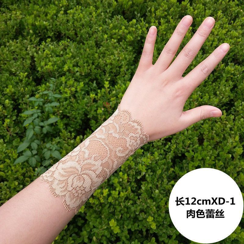 Lace Jewelry Women's Scar Cover Tattoo Handmade Elbow Arm Arm Sleeves Sun Protection Summer Thin Fake Sleeves