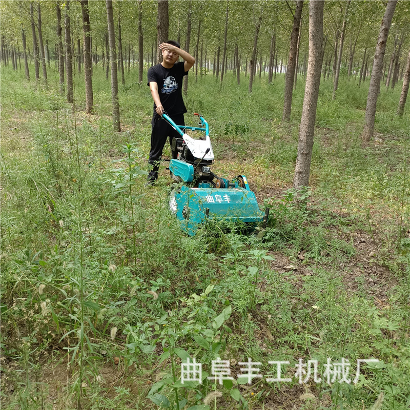果园自走式割草机 农用手扶灭草机 大功率开荒除草还田机