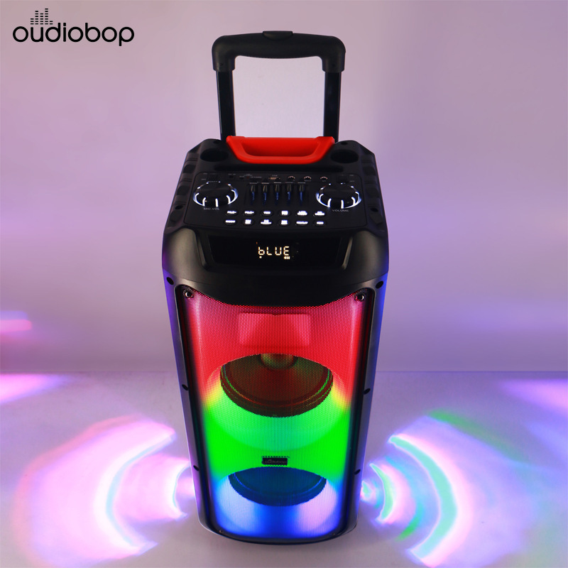BK-5058双8インチ木製無線bluetoothスピーカー屋外k歌タイロッド広場舞音響サブウーファー家庭用|undefined