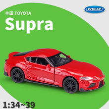 WELLY威利1:36丰田TOYOTA Supra跑车仿真合金成品汽车模型回力车