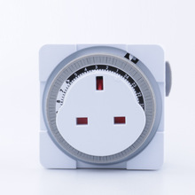 英式机械定时器家用智能定时插座24小时循环预定时开关自动断电