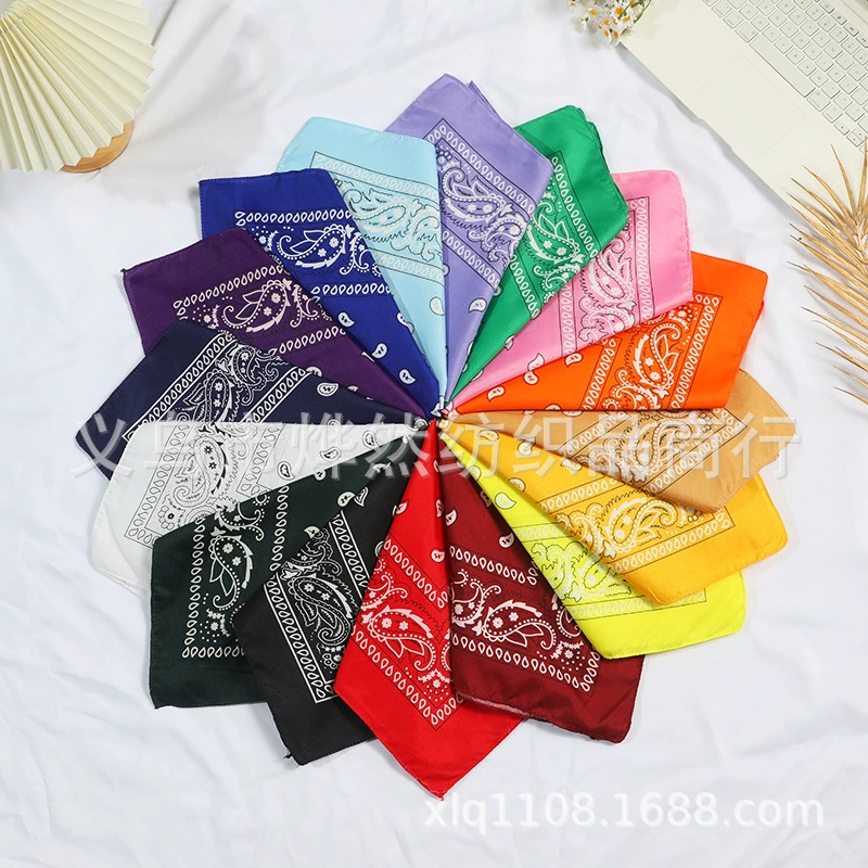 Многофункциональный платок-бандана для активного отдыха, велоспорта, с узором пейсли и цветочным принтом, универсальный квадратный платок для путешествий и активного отдыха.