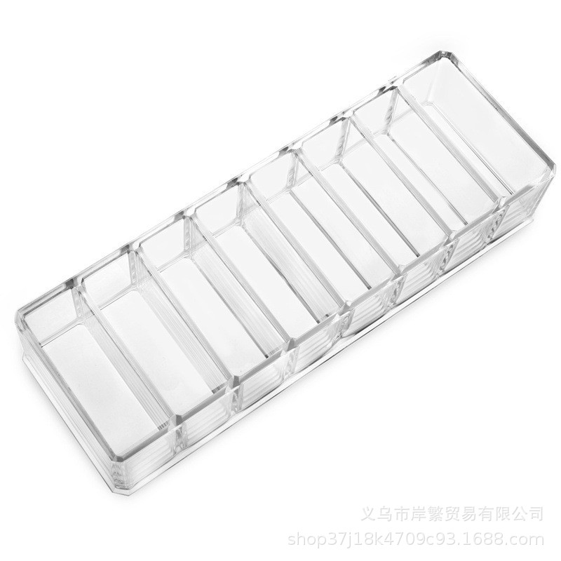 Caja de Almacenamiento para Cosméticos Transparente, Desmontable, con Compartimentos