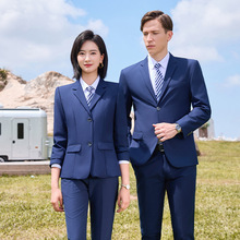 高端职业西装马甲套装秋冬男女同款酒店物业客服接待美容院工作服