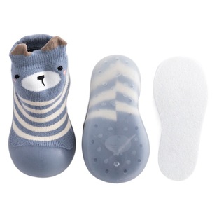 2023 new baby cotton shoes warm baby toddler shoes soft bottom non-slip toddler home shoes cartoon slip-on