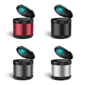 High-end car ashtray car high-end car with cover and light multi-functional small personality creative car supplies