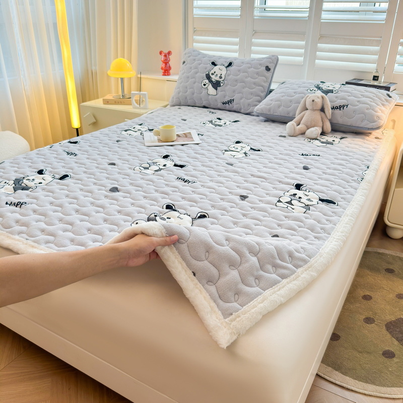 Nuevo colchón de leche grueso colchón de cama caliente colchón de franela antiestático colchón de cama caliente rápido