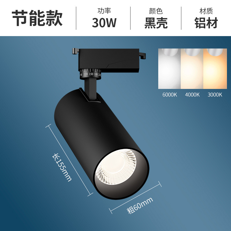 Cob [energy saving extended model] black shell 30w