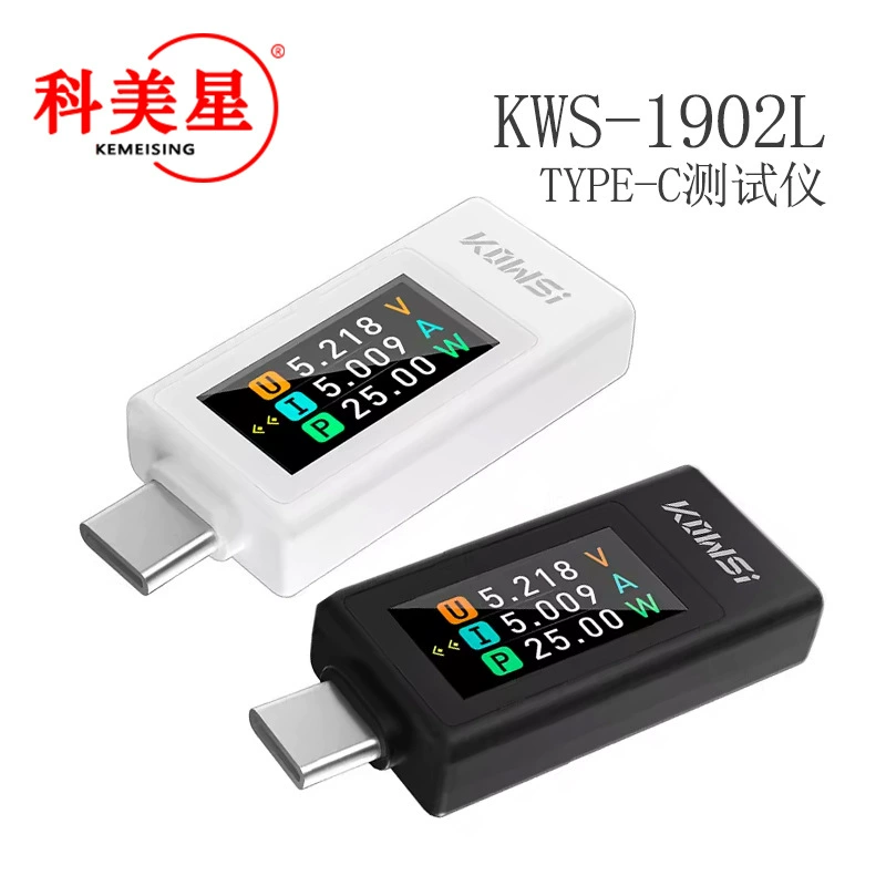 Двунаправленный тестер Type-c цветной экран USB-измеритель тока и напряжения Двунаправленный тестер Type-C 1902C