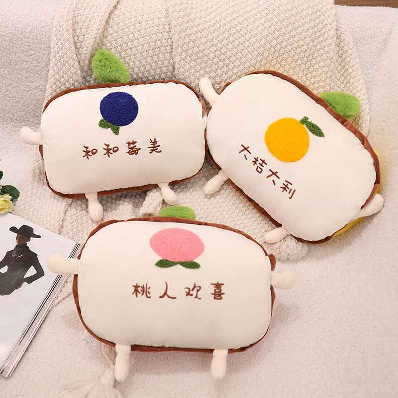 Buen caqui continuo mano más caliente almohada siesta almohada acostado dormir almohada siesta artefacto dormir mano caliente invierno lindo para los estudiantes