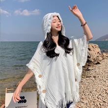 空调房披肩外搭女2025新款夏季薄款流苏旗袍斗篷披风夏天搭配裙子
