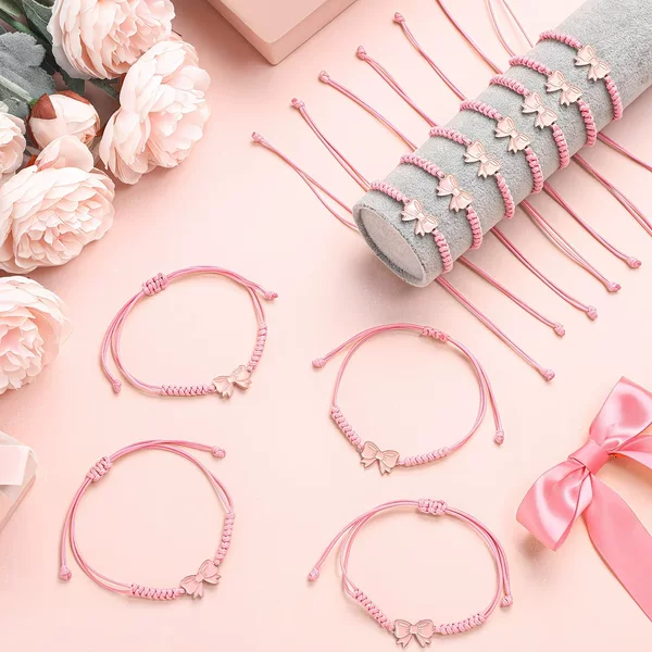 Xiyin cross-border popular couple friendship bracelet with alloy oil-drip bow accessories and wax cord woven hand strap wholesale