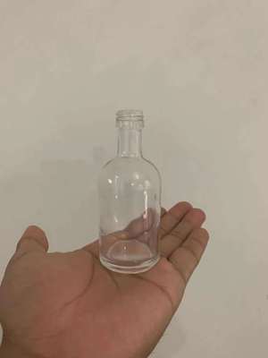 50毫升洋酒瓶玻璃瓶订制迷你带盖玻璃密封酒瓶分装瓶伏特加酒瓶|ms