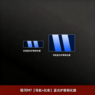 button stickers, and accessories, Car interior film - 26-models-of-galaxy-m7-navigation-instrument-blue-light-eye-protection-tempered-film