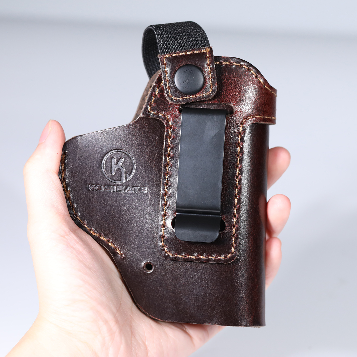 Amazon's best-selling military-style leather outdoor tactical holster, waist-mounted concealed Locke stealth quick-draw universal holster.