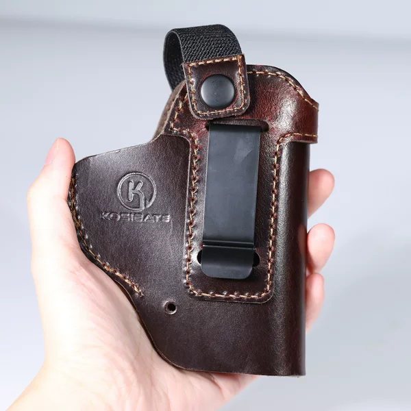 Amazon's Best-Selling Military-Style Leather Outdoor Tactical Gun Holster, Waist-Mounted, Concealed, Quick-Draw, Universal Gun Holster