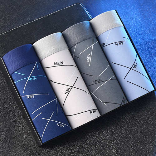 [New Product] Men's underwear, men's boxer briefs, youth mid-waist boxer briefs, boys' large size pants, shorts toe