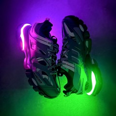 OK巴黎Track3代老爹鞋LED灯七彩发光厚底百搭运动休闲男女鞋