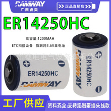 睿奕锂亚硫酰氯电池ER14250HC1200mAh3.6V智能水计锂电池正品直销